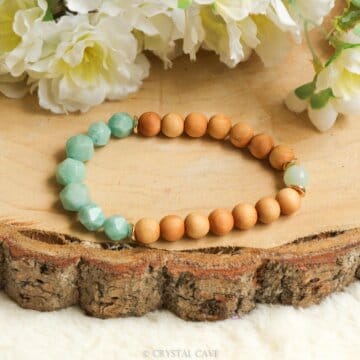 Amazoniet gefacetteerde armband - Crystal Cave