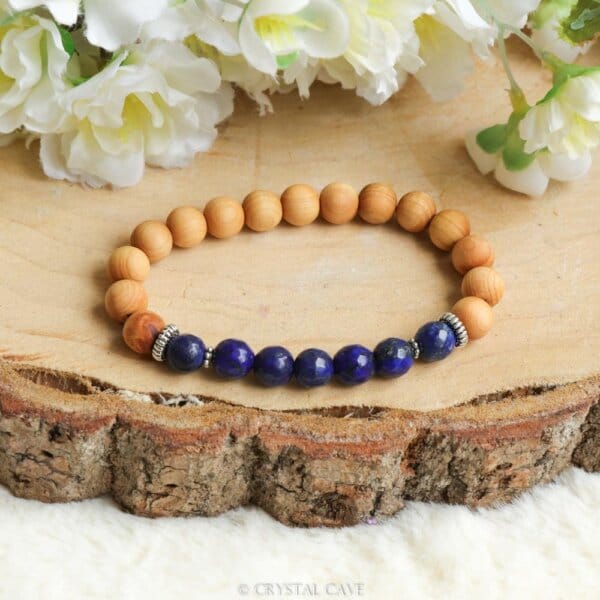 Lapis lazuli armband gefacetteerde stenen - Crystal Cave