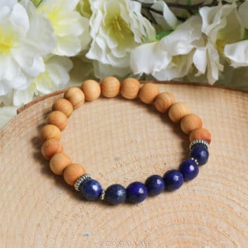 Lapis lazuli edelstenen kralen armband - Crystal Cave