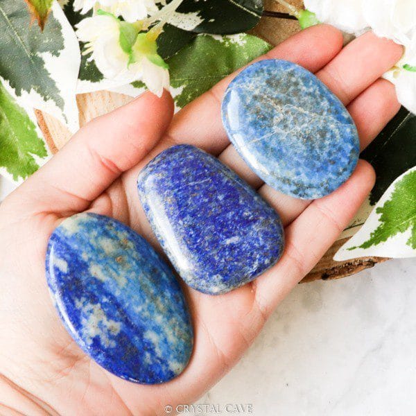 Lapis lazuli palmsteen - Crystal Cave