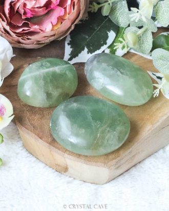 Groene fluoriet handsteen - Crystal Cave