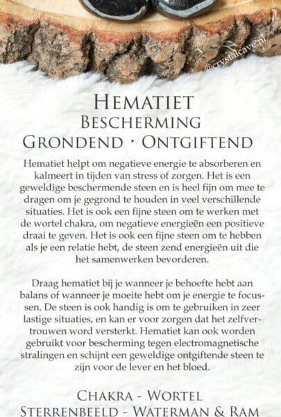 Hematiet werking - Crystal Cave