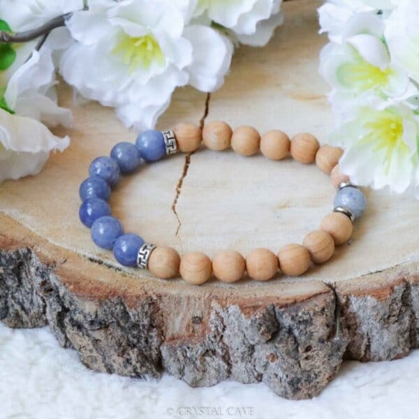 Blauwe aventurijn edelstenen armband - Crystal Cave