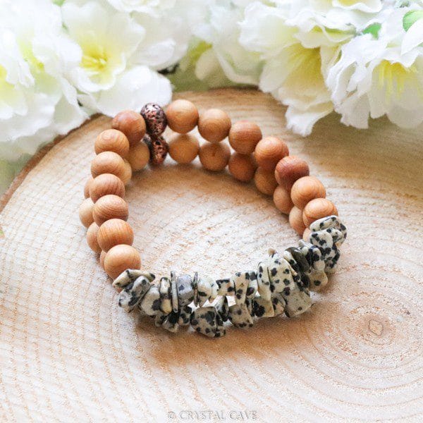 Dalmatier jaspis armband unisex - Crystal Cave