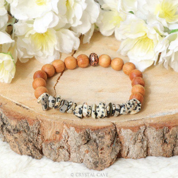 Splitarmband dalmatier jaspis - Crystal Cave