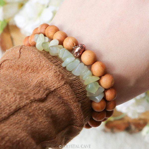 Splitstenen armband new jade - Crystal Cave