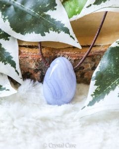 Blauwe chalcedoon hanger - Crystal Cave