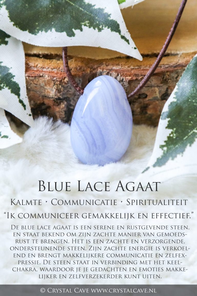 Blue lace agaat betekenis - Crystal Cave