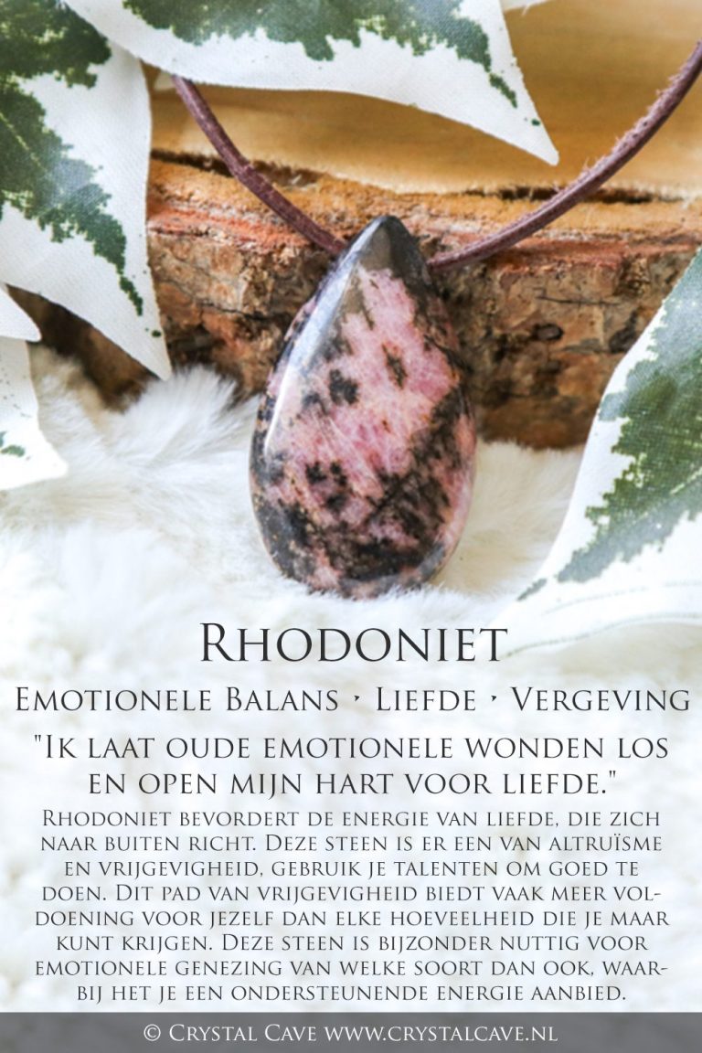 Rhodoniet betekenis - Crystal Cave