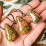 Unakiet druppel ketting - Crystal Cave