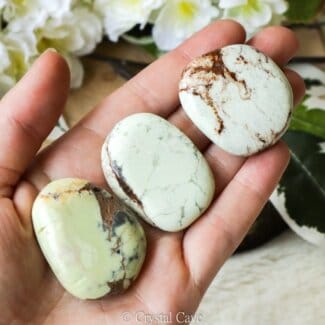 Citroen chrysopraas gepolijst - Crystal Cave