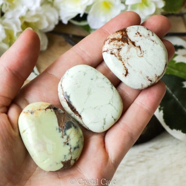 Citroen chrysopraas gepolijst - Crystal Cave