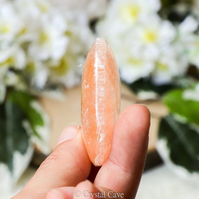 Oranje seleniet plat - Crystal Cave