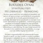 Boulder opaal edelsteen kaartje - Crystal Cave