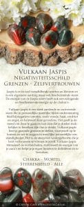 vulkaan jaspis edelsteen kaartje