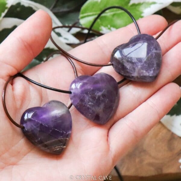 Amethist ketting hart - Crystal Cave
