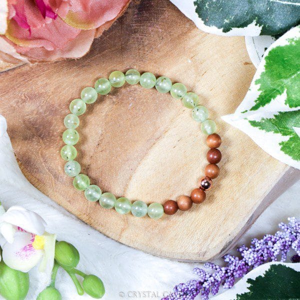 Prehniet armbandje - Crystal Cave