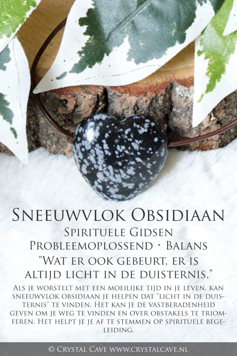 Sneeuwvlok obsidiaan betekenis - Crystal Cave