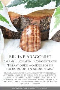 Bruine aragoniet betekenis - Crystal Cave