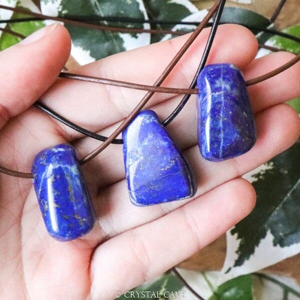 Lapis lazuli doorboord ketting - Crystal Cave