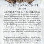 Groene aragoniet werking - Crystal Cave