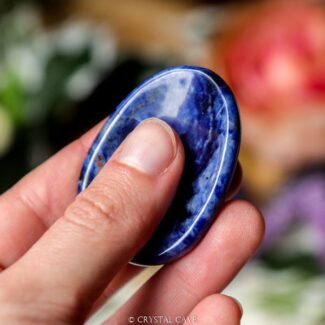 Sodaliet worry stone - Crystal Cave