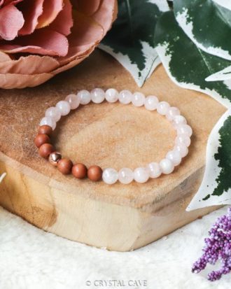 Morganiet 6mm armband - Crystal Cave