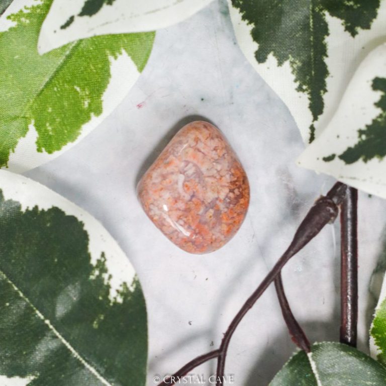 Roze mosagaat steen - Crystal Cave