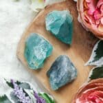 Ruwe blauwe fluoriet kopen - Crystal Cave