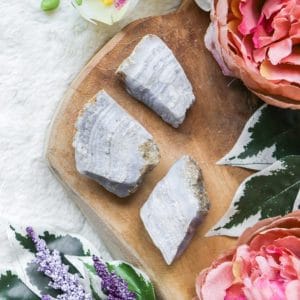 Ruwe blue lace agaat kopen - Crystal Cave
