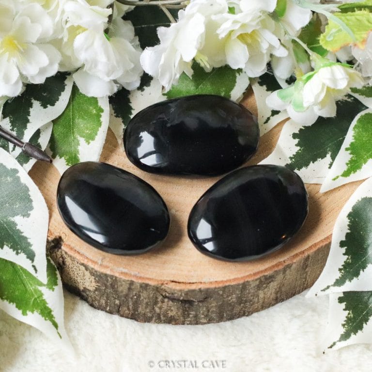 Lamellen obsidiaan zaksteen - Crystal Cave