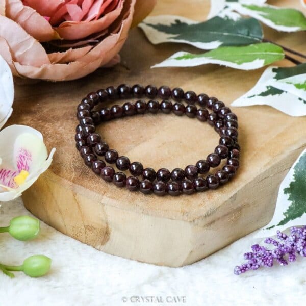 Granaat kogelarmband - Crystal Cave