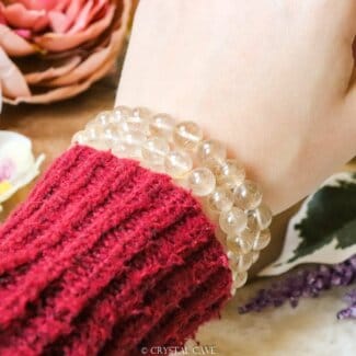 Rutielkwarts 8mm armband - Crystal Cave