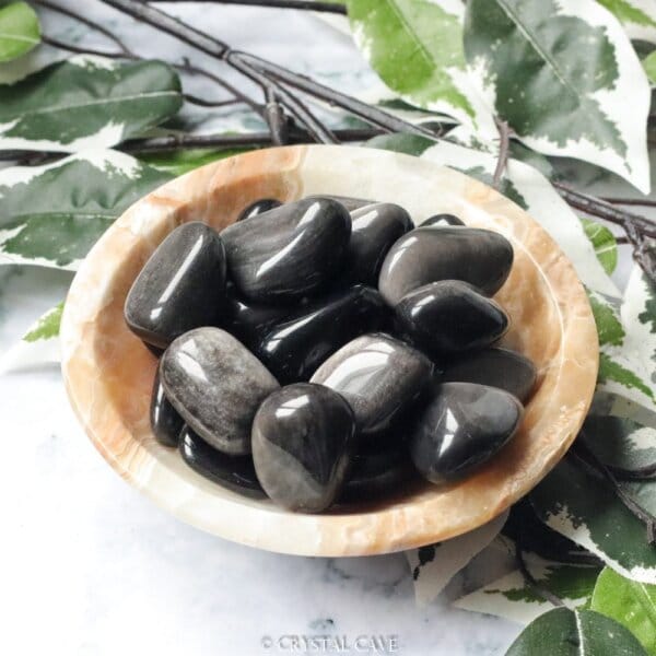 Zilver obsidiaan edelsteen - Crystal Cave