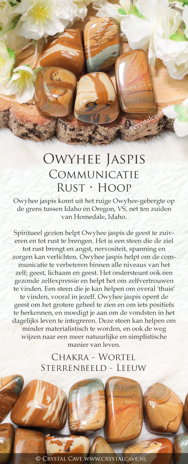 Owyhee jaspis betekenis - Crystal Cave