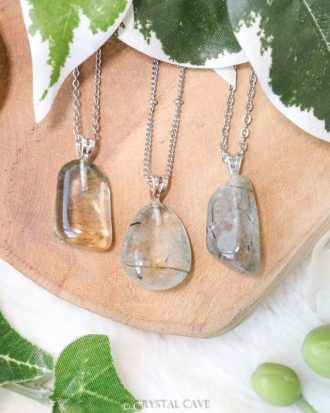 Actinolietkwarts 925 zilver - Crystal Cave