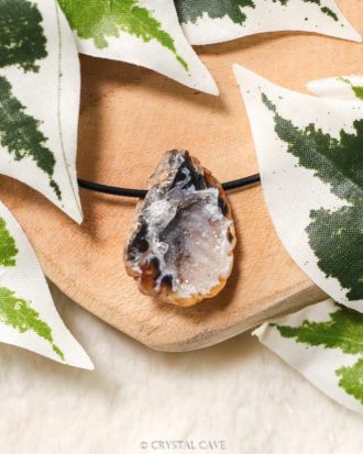 Agaat geode hanger - Crystal Cave