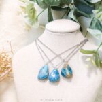 Blauwe apatiet zilveren sieraad - Crystal Cave
