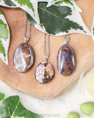 Boulder opaal 925 zilver - Crystal Cave