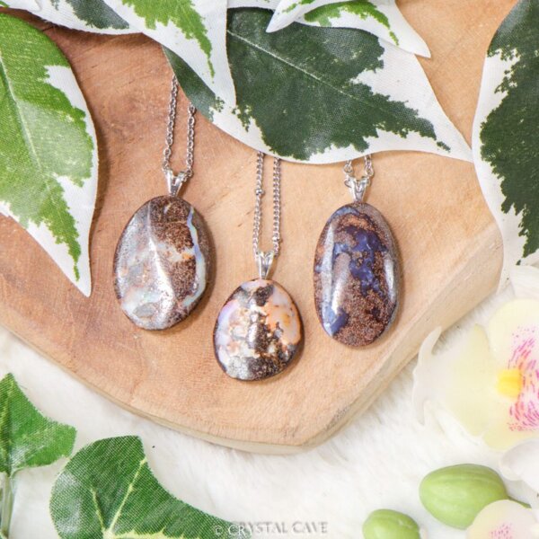 Boulder opaal 925 zilver - Crystal Cave