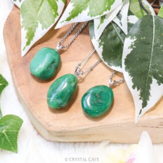 Buddstone ketting zilver - Crystal Cave