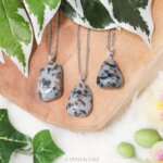 Granaat gneis actinoliet 925 zilver - Crystal Cave