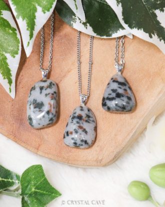 Granaat gneis actinoliet 925 zilver - Crystal Cave