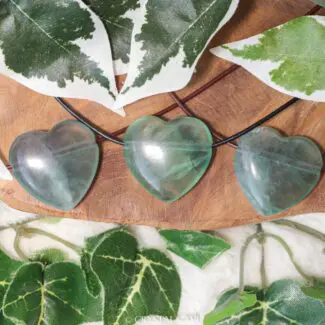 Groene fluoriet hart sieraad - Crystal Cave