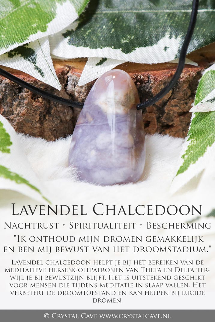 Lavendel chalcedoon betekenis - Crystal Cave