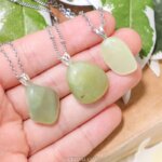New jade hanger zilver - Crystal Cave