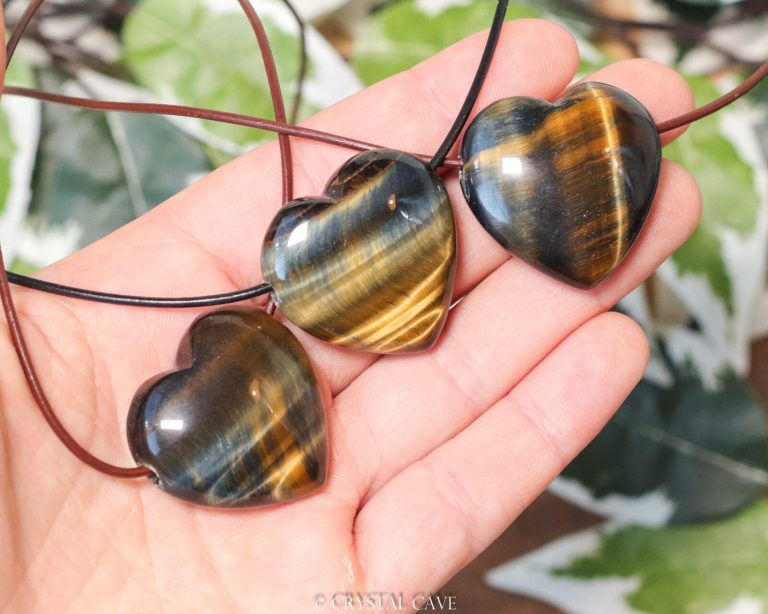 Valkenoog hart ketting - Crystal Cave