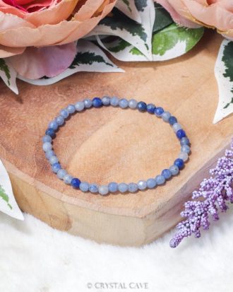 Blauwe aventurijn facet armband - Crystal Cave