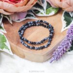 Sneeuwvlok obsidiaan facet armband kinderen - Crystal Cave