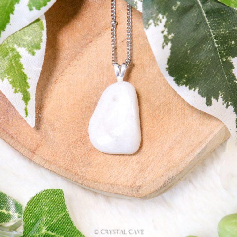 Witte bariet hanger - Crystal Cave